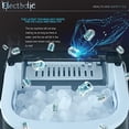 thumbnail image 5 of Encimera de máquina de hielo Electactic, máquina de hielo eficiente y fácil de llevar, máquina de hielo autolimpiable con cuchara y cesta de hielo, 9 unidades/8 minutos de 27 libras por día para el, 5 of 5