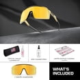 thumbnail image 3 of Oakley OO9406 Sutro Shield Shaped Non-Polarized Sunglasses for Men - Includes Official Eyewear Kit - Fortnite Midas Frame with Prizm 24K Lens, 3 of 7