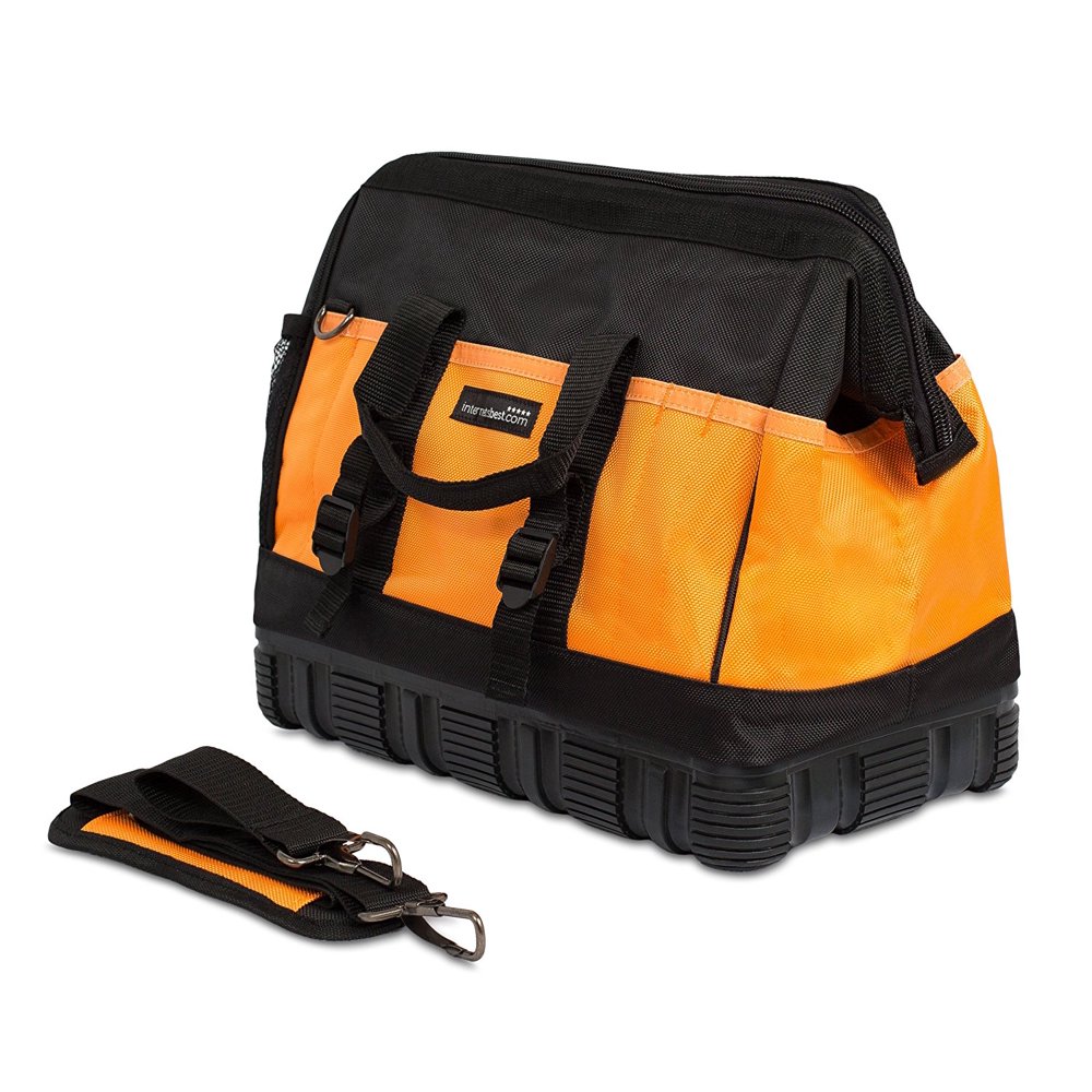 Best 16 inch SoftSided Tool Bag with Rigid Base Walmart