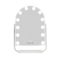 thumbnail image 3 of Impressions Vanity Curva Arch Tri Tone LED Makeup Mirror for Desk (White), 3 of 5