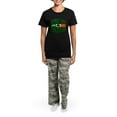 thumbnail image 4 of CafePress - Kiss Me Im Irish Women's Dark Pajamas - Women's Short Sleeve Print T-Shirt and Pants Dark Cotton Pajama Set, 4 of 7