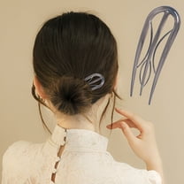 VANIDO French Hair Pin for Women, U-Shaped French Pin Flat Hair Clips for Women, French Hair Pins Strong Hold Hair Accessories for Buns, Twist Hair Pin for Thick Hair, Hair Fork Hair Sticks