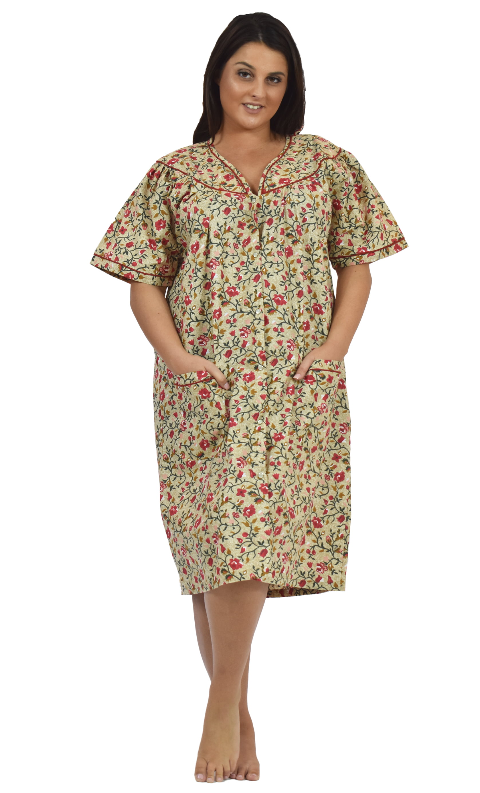Buy > cotton house dress plus size > in stock