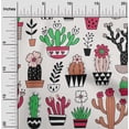 thumbnail image 2 of oneOone Cotton Cambric Off White Fabric Cactus Diy Clothing Quilting Fabric Print Fabric By Yard 42 Inch Wide-VP, 2 of 6