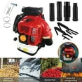 thumbnail image 4 of Zksm Leaf Blower - 80-CC 2-Cycle Backpack Leaf Blower with 2.3L Oil Tank, 900-CFM, Heavy Duty Gas Powered Leaf Blowers for Lawn Care, Patio, Blowing Leaves, 4 of 9