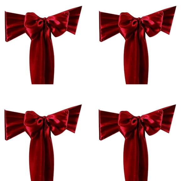 Chair Band Chair Bows Ties For Weddings And Event Elegant Chair Back Occasion Chair Sashes 4PCS