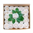 thumbnail image 1 of TechWave Easter 8cm Rose Rose Plus Leaf Belt Rod 25 Flowers Packed Pe Rose Head Roses Flower Arrangements in Containers Tropical Flowers Flowers for Cemetery Flower Heads Sunflower Flowers Wisteria, 1 of 4