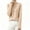 Khaki, variant on Women's Thermal Underwear Mock Neck Long Sleeve Shirt Thickened Warm Lined Base Layer Plus Size Top Slim Fit Not Tight Casual Winter Wear, Black