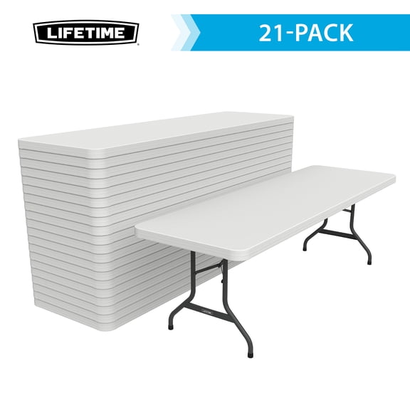 Lifetime 96'' Rectangular Folding Table (Set of 21)