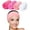 White Pink, variant on Spa Facial Headband 4 Packs Head Wrap Terry Cloth Headband Adjustable Stretch Towel for Bath, Makeup and Sport