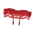 thumbnail image 1 of RC Spoiler de vehículo RC Ala de ala de alerón de automóviles 1/14 Reemplazo de repuesto Alezo de aluminio Accesorios de bricolaje RC Ala de cola de rojo, 1 of 8
