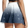 thumbnail image 2 of Gibobby faldas deportivas para mujer Falda de entrenamiento de tenis con estampado casual para mujer Falda deportiva de yoga Falda corta Falda corta(Azul marino, L), 2 of 4
