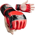 thumbnail image 3 of Combat Sports Traditional MMA Fight Gloves Regular Black / Blue, 3 of 8
