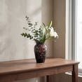 thumbnail image 6 of Unique Bargains Modern Flower Vase Matte Ribbed Decorative Retro Round Bottle Black, 6 of 6