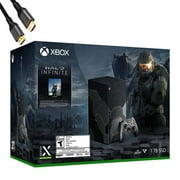 Microsoft - Xbox Series X Halo Infinite Limited Edition Bundle: 1TB Xbox Series X Console + 1 Xbox Wireless Controller - 4K UHD Blu-Ray, 16GB GDDR6 Memory, Up to 120 FPS - HDMI_Cable