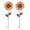 36 Set of 2, variant on E-view Metal Sunflower Garden Stakes - Spring Outdoor Decorative Plant Flower Stake - Lawn & Yard Ornaments (36" Set of 2)