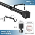 thumbnail image 3 of Urbanest 1" Wright Adjustable Curtain Rod, 28"-48", Black, 3 of 6