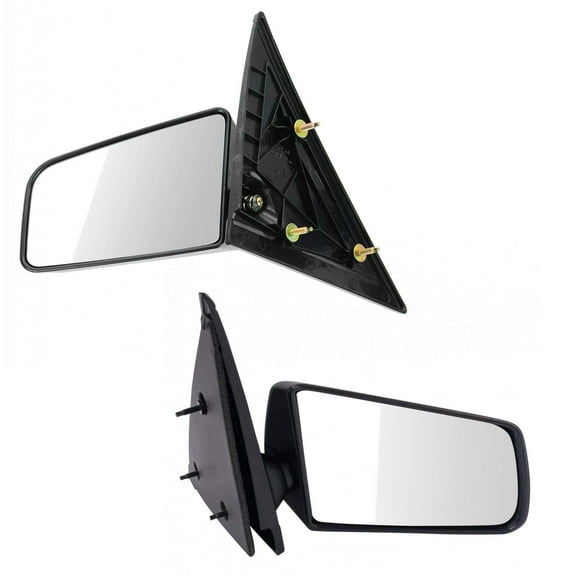 TRQ Manual Side Mirrors LH Left & Right RH Pair Set for GMC Chevy Pickup Truck MRA04871 Fits select: 1994-1995 CHEVROLET S TRUCK, 1995 CHEVROLET BLAZER