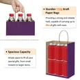 thumbnail image 6 of BagDream 100Pack Purple Gift Bags with Handles, 8x4.25x10.5" Medium Kraft Paper Goodie Bags for Party Favors, Birthdays, Easter, Baby Showers & Weddings, 6 of 10