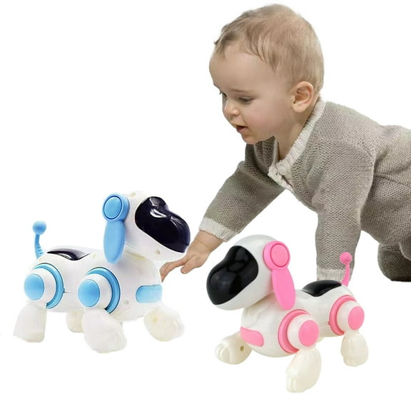 Esaierr Baby Toddler Musical Toys Kids Baby Dog Crawling Educational Toys Cartoon Dinosaur Early Learning Toys 3-6y