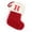 Red, variant on JeashCHAT 26 Initial Letter Christmas Stockings, Red Personalized Monogram Knitted Xmas Stocking for Kids, Candy Bag Socks Holiday and Family Stocking Decoration Xmas Gifts
