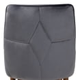 thumbnail image 6 of Baxton Studio Gilmore Modern and Contemporary Grey Velvet Fabric Upholstered and Walnut Brown Finished Wood 5-Piece Dining Set, 6 of 9