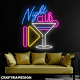 thumbnail image 2 of Craftnamesign Night Club Neon Sign, Open Store Wall Art, Bar Pub Wall Decor, 2 of 4