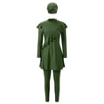 thumbnail image 4 of TYGHBN Women Oversized Swimsuit Conservative Swimsuit Long Sleeve Trousers Swim Cap Three Piece Swimsuit Women 3x Dresses Women's Swim Shirt Short Sleeve Nigerian Dresses for Women Long Sleeve, 4 of 5