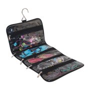 Everything Mary Black Quilted Hanging Jewelry Organizer - Wall-Mounted Storage for Earrings, Necklaces & Accessories