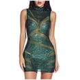 thumbnail image 2 of Lolmot Cocktail Evening Dresses for Women Round Neck Sleeveless Sequin Mini Dress Club Party Homecoming Prom Dress, 2 of 5