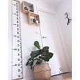 thumbnail image 3 of Wood Frame Fabric Canvas Kids Growth Chart | Height Measurement Ruler | Child's Room Decoration, 3 of 3