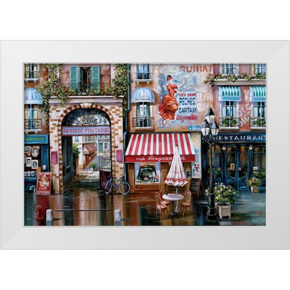 St. John, Mark 32x23 White Modern Wood Framed Museum Art Print Titled - Passage Fontaine