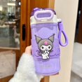 thumbnail image 1 of Sanrio Kuromi termo Kawaii Anime para niños, taza de agua, corazón para niña, botella de agua portátil de dibujos animados, regalo de cumpleaños, 1 of 4