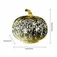 thumbnail image 3 of Halloween Decor, Halloween Pumpkin Lights, Indoor Halloween Table Decorations, Halloween Mantel Decorations, Shiny Gold Speckled Mercury Glass Illuminated Pumpkin Ornament, Warm, 3 of 6