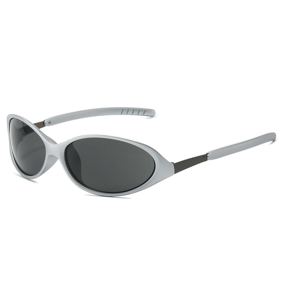 Oval Sports Sunglasses UV400 Protection Unisex PC Frame Outdoor Shades