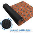 thumbnail image 6 of Long Mouse Pads for Desk,Orange Dinosaurs Skeletons Pattern Desk Mats on Top Of Desks, Desk Mouse Pad Extra Large with 3mm Non-Slip Base and Stitched Edge for Gaming,Office,Work,Home 31.5"x15.7", 6 of 6