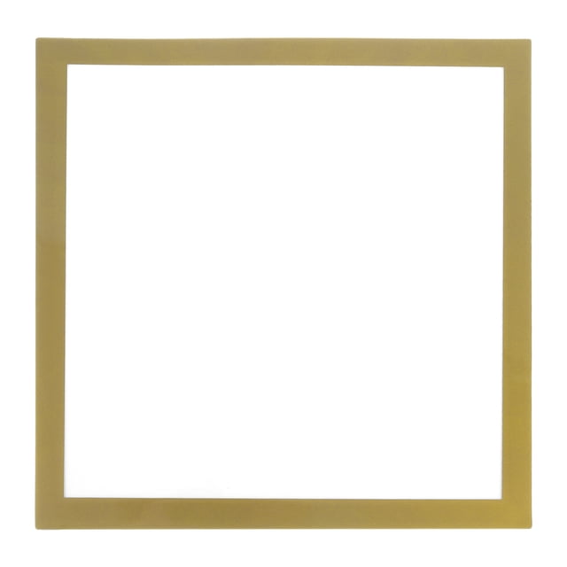 Uxcell 11" x 11" Inch Magnetic Self Adhesive PVC Diamond Frames Suitable for 10" x 10" Picture, Golden 1Pcs