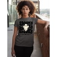 thumbnail image 3 of Spooky Vibes Cute Ghost Halloween Costume Unisex Men's T-shirt, 3XL, Charcoal, 3 of 6