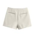 thumbnail image 3 of Gsakboxl Skirts for Women Zipper A Line Skort Asymmetric Hem Fashion Casual Business Office Mini Skirt Shorts for Ladies L, 3 of 5