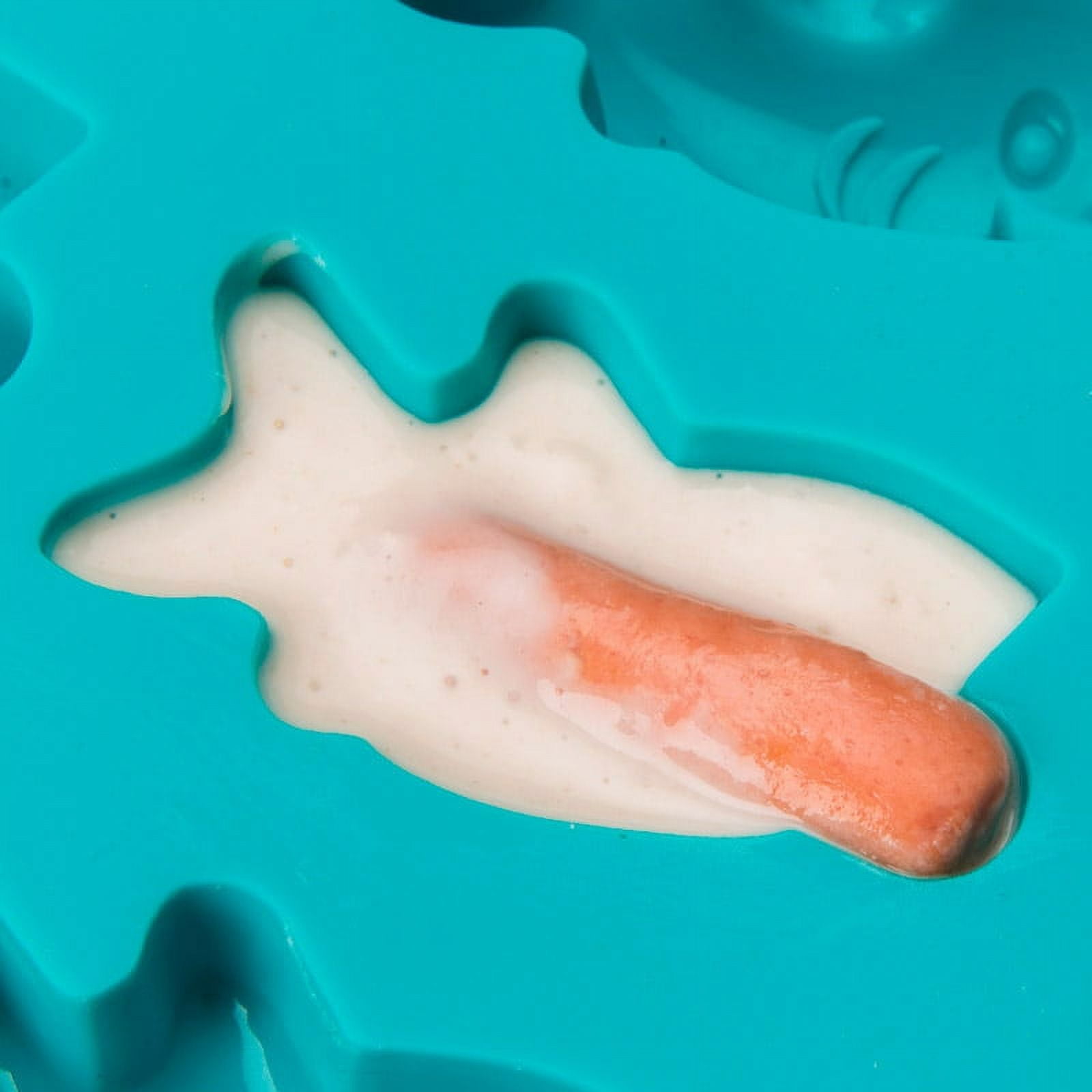 Mobi Oven-Safe Silcone Baking Mold 12 Shark Bites BPA-Free (GG)