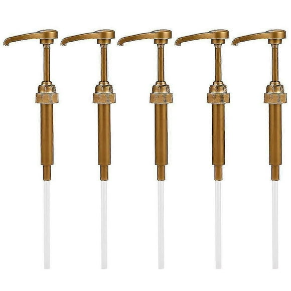 5pcs Syrup Pump Drink Flavoring Syrups Pump Syrup Bottle Pump Lotion Pump