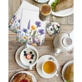 thumbnail image 4 of Spring Floral Kitchen Dish Towels for Drying Dishes Set of 2, Purple Flowers Colorful Summer Botanical Waffle Weave Microfiber Hand Tea Bathroom Towels Quick Dry & Absorbent Towel 15.7x23.6, 4 of 7