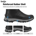 thumbnail image 4 of HISEA Men's Rain Boots Ankle Height Rubber Neoprene Hunting Boots, Black, US Size 10, 4 of 11