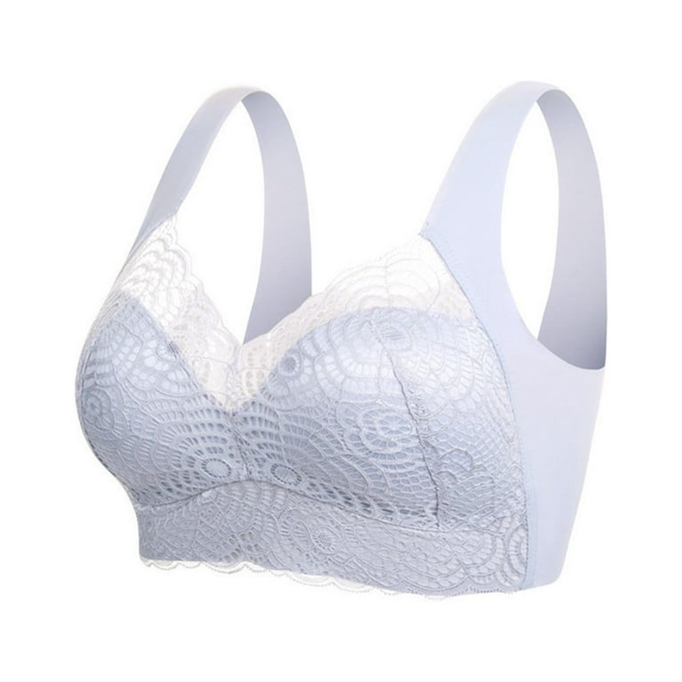 TQWQT Front Closure Wire Free Bras for Women, Plus Size Comfort