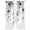 Blue, variant on Navy Blue Flowers Sheer Curtains 96 Inch Length 2 Panels for Living Room, Spring Floral Elegant Pastoral Watercolor Voile Kitchen Curtain Set, Luxury Privacy Drapes Window Treatment for Bedroom