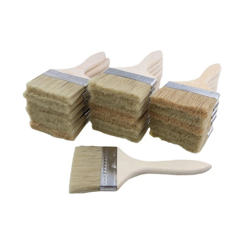36 Pack of 4 Inch (89mm) Paint Brushes and Chip Paint Brushes for Paint Stains Varnishes Glues and