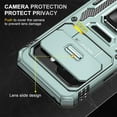 thumbnail image 4 of KOMI for Google Pixel 9a Case with Screen Protector and with Camera Cover, 360°Military Grade Rotatable Kickstand (Heavy Duty) Shockproof Protective, Case for Google Pixel 9a Dark Green, 4 of 5