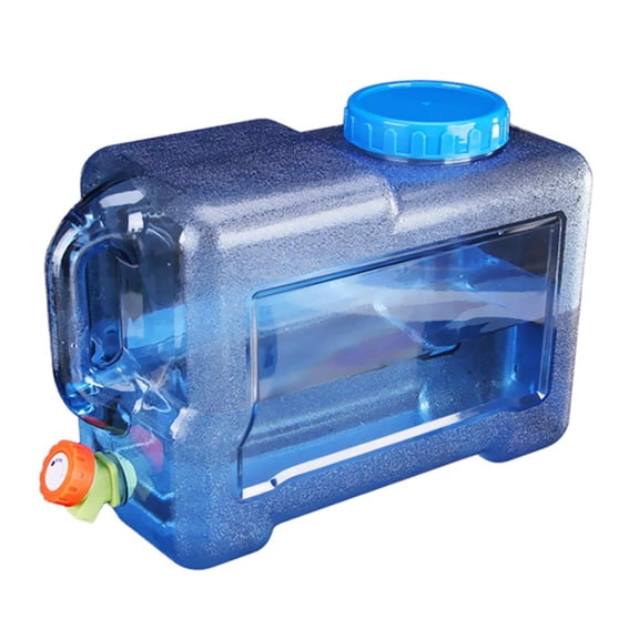 Portable Water Tank with Faucet and Handle Water Storage Container for Camping Hiking Travel Picnic Barbecue Outdoor Survival Vehicle Use 1PC 1PC