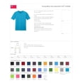 thumbnail image 2 of District DT6000 Young Mens T-Shirt - Heathered Bright Turquoise - Large, 2 of 2