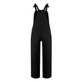 thumbnail image 7 of ZHUGeLI Fashion Women Casual Cold Shoulder Jumpsuit Solid Suspender Jumpsuits Wide Pocket Leg Pant Up to 50% off Clearance, 7 of 7